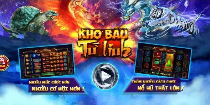 nổ hũ kho báu tứ linh