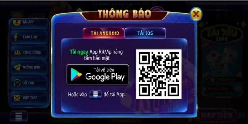 Cách tải app RIKVIP