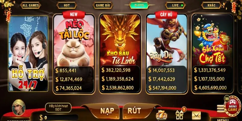 Kho game nổ hũ với Jackpot khủng tại Hitclub